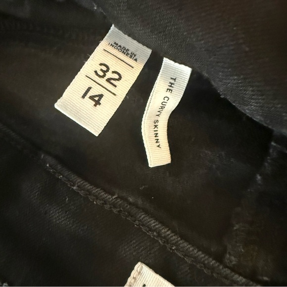 Loft curvy skinny Black Denim Pants size 32/14 women’s - Picture 3 of 7